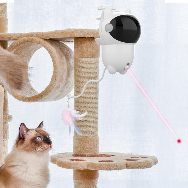 The Ultimate 3-in-1 Smart Interactive LED Laser Cat Toy: Endless Fun for Your Feline Friend!