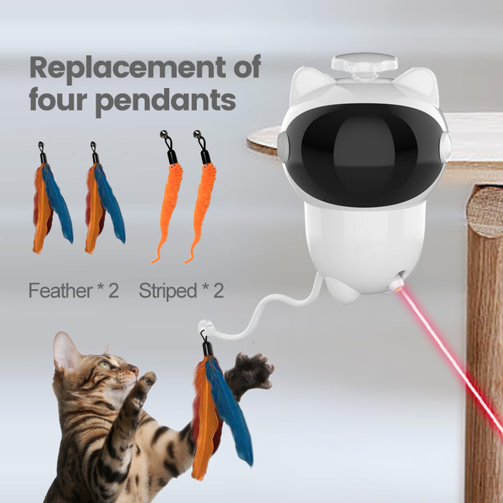 The Ultimate 3-in-1 Smart Interactive LED Laser Cat Toy: Endless Fun for Your Feline Friend!