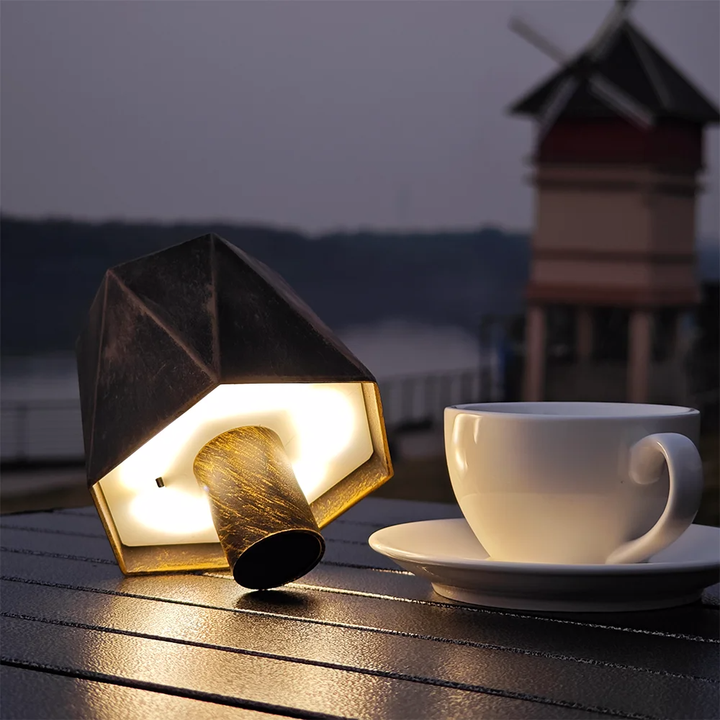 Enchanting Wine Bottle Lamp: Rechargeable LED Table Lamp for Bar, Cafe, and Home Ambiance
