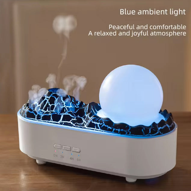 OEM 200ml Jellyfish Spray Humidificador Red Blue Led Light Fire Flame Effect Air Humidifier